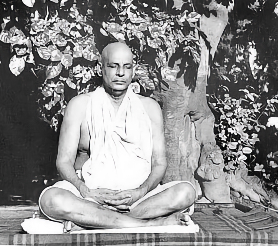 baba Shivananda de Rishikesh en méditation
