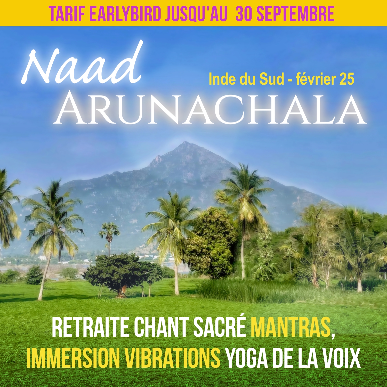 retraite yoga de la voix en Inde