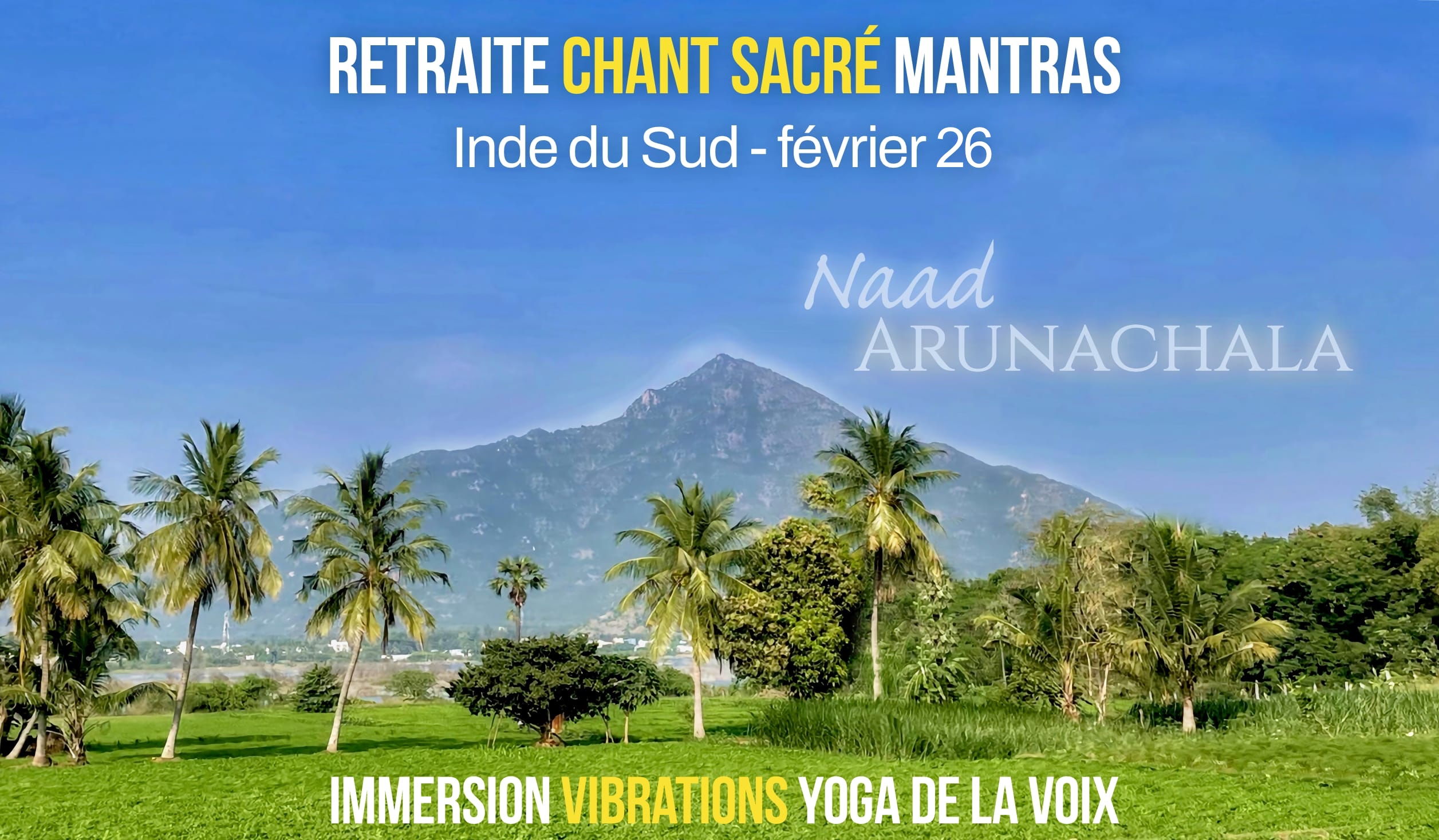 retraite yoga de la voix en Inde